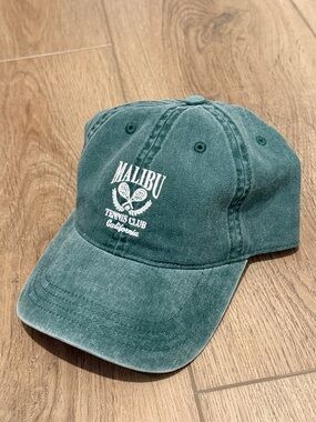 American Eagle Outfitters Green Malibu Tennis Club Baseball Cap